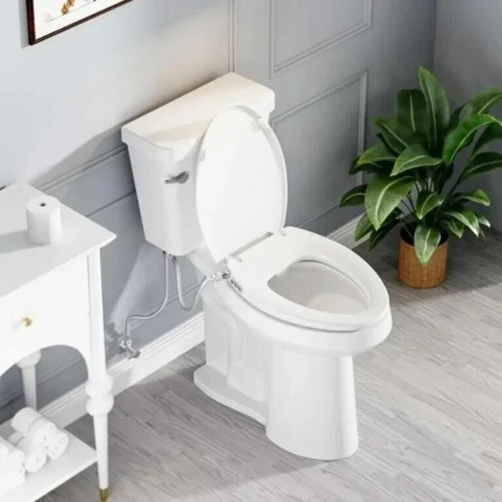 Bidet Toilet Seat, Soft Close Elongated Toilet Seat, Button control Feminine/Pos - Picture 4 of 4